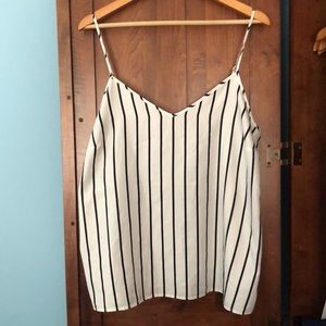 Polyester v neck tank